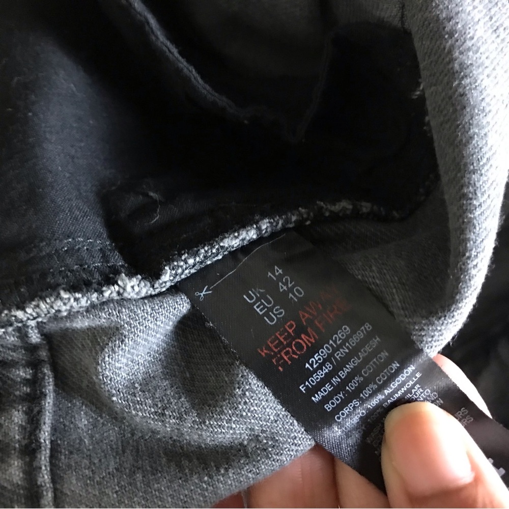 Reclaimed Vintage Gray Jorts - Picture 5 of 7